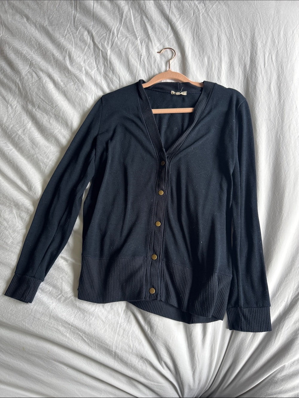 Maurices Navy Button-Up Cardigan